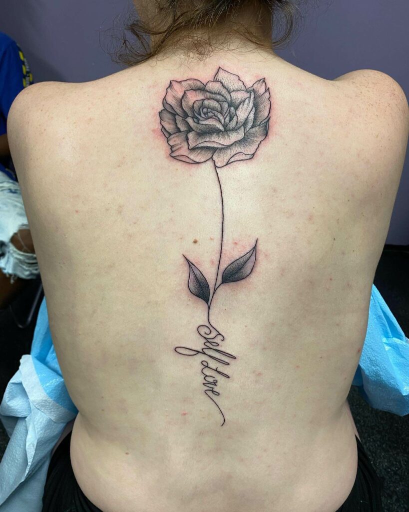 10+ Rose Spine Tattoo Ideas That Will Blow Your Mind! 15 Self Love Rose Tattoo