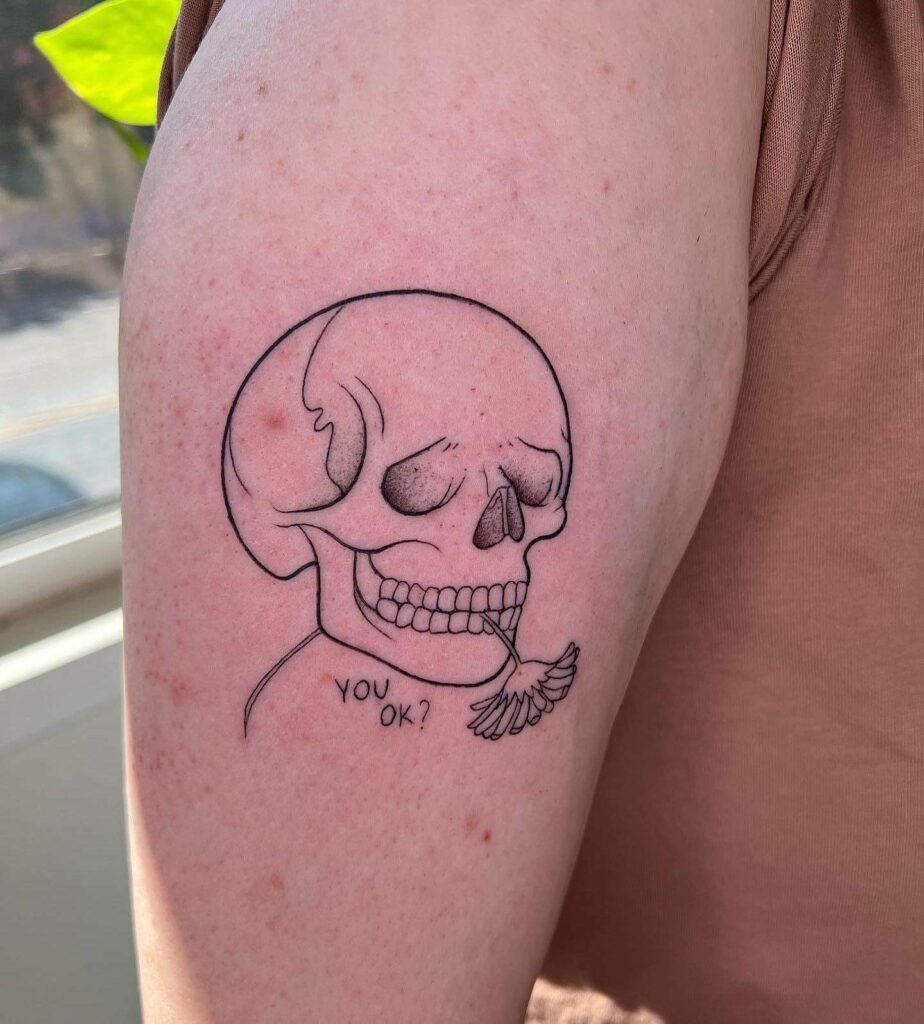 10+ Skull Tattoo Easy Ideas That Will Blow Your Mind! 12 Easy Skull Tattoo Outline Designs