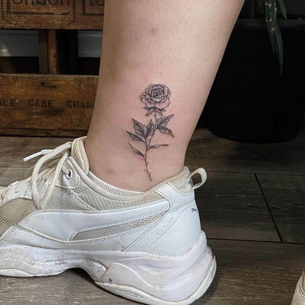 12+ Rose With Thorns Tattoo Ideas To Inspire You! 18 Minimalistic Rose Thorns Tattoo