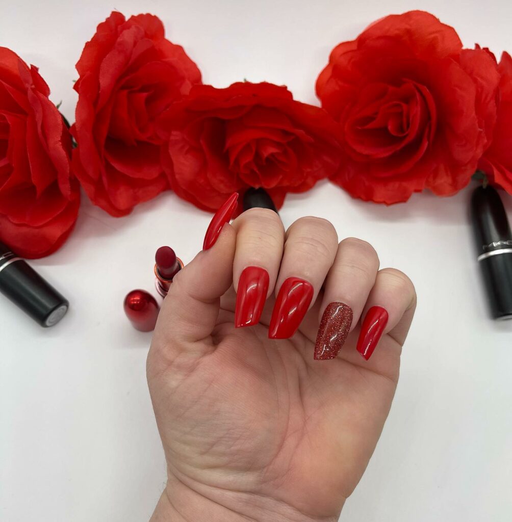 15 Latest Lipstick Shape Nail Ideas To Try In 2024! 15 Lipstick Shape Red Nails