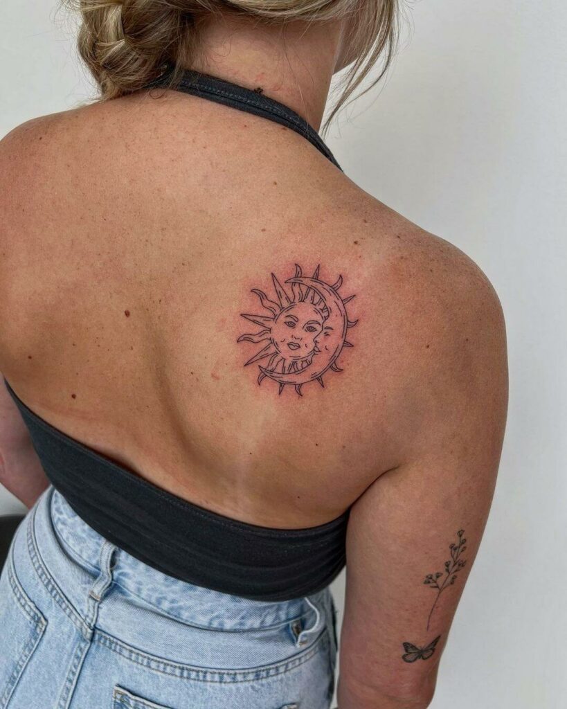 11+ Pretty Tattoo Ideas That Will Blow Your Mind! 12 Beautiful Sun and Moon Tattoo Ideas