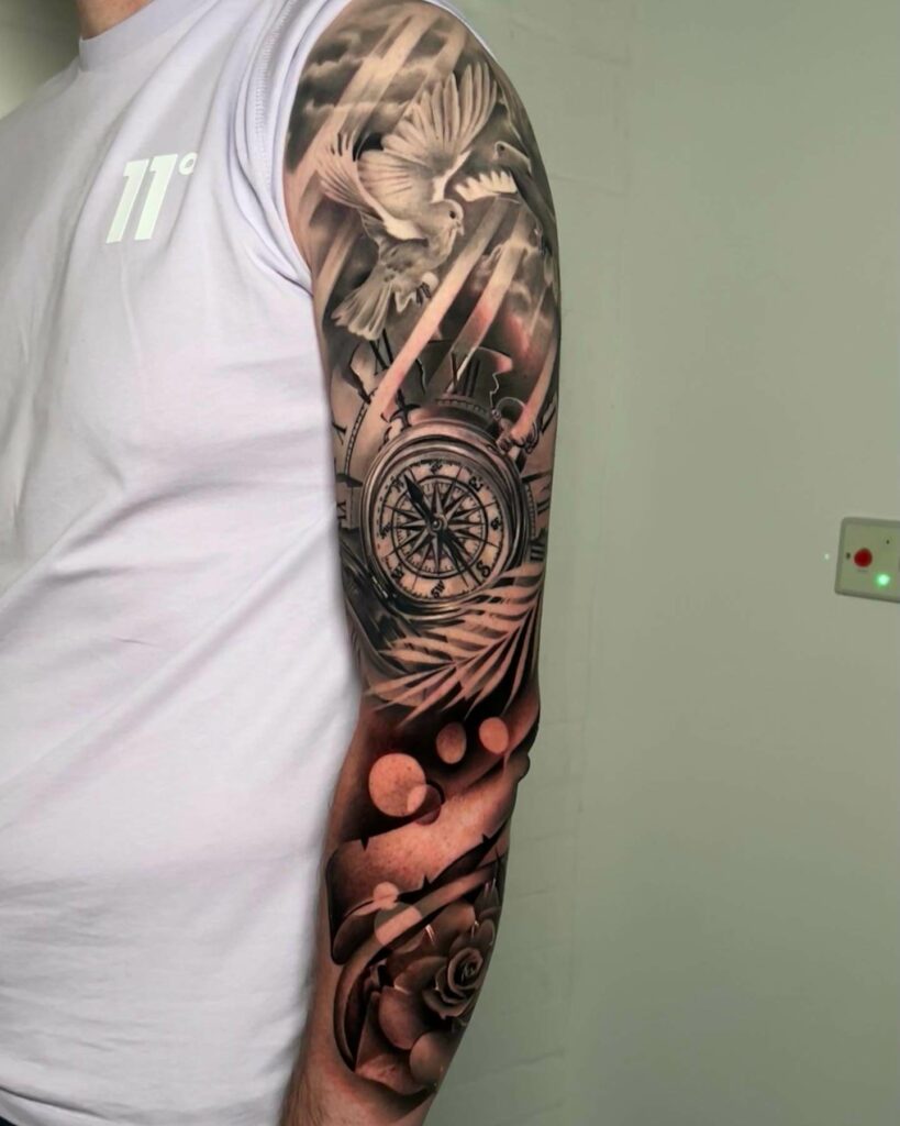 11+ No Regrets Tattoo Ideas You Need To See! 12 Direction Themed Sleeve No Regrets Tattoos