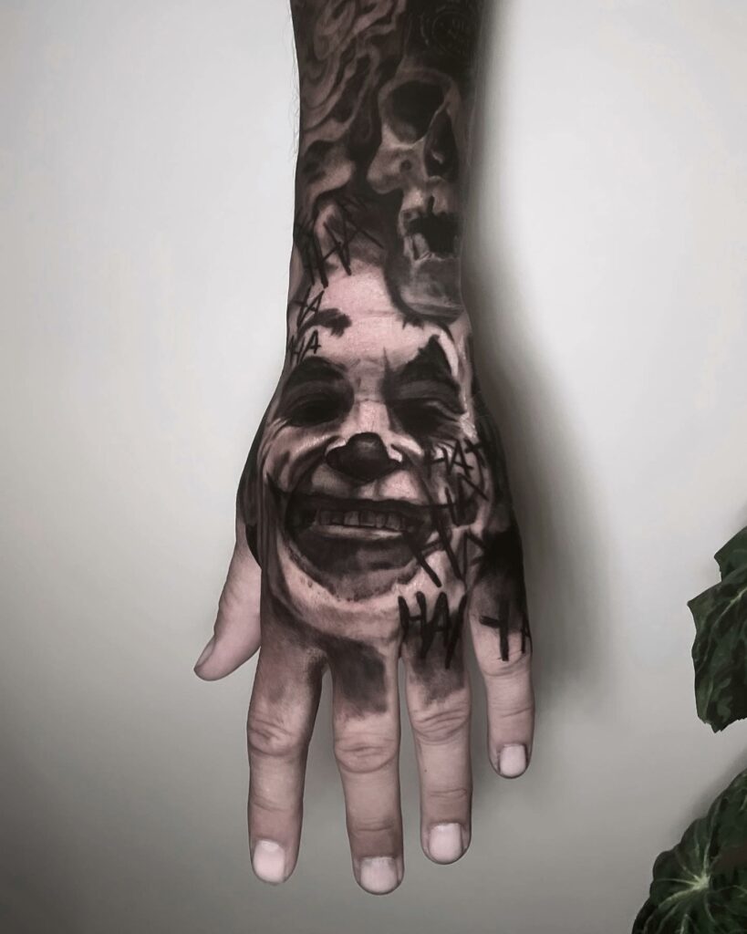 12+ Crazy JOKER TATTOO Ideas To Inspire You In 2024! 17 Joker Smile Hand Tattoo