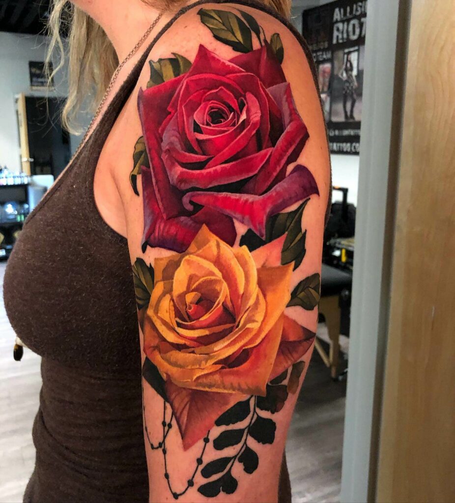 11+ Rose Side Tattoo Ideas That Will Blow Your Mind! 12 Arm Side Rose Tattoo
