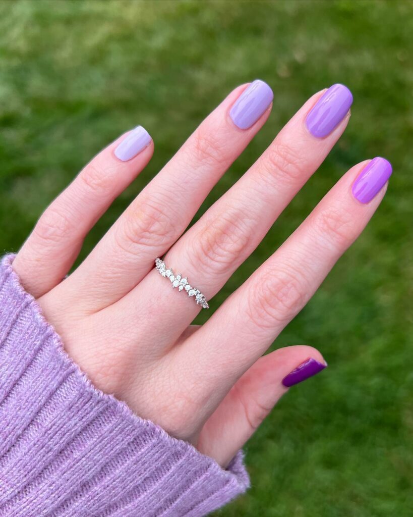 Discover 35 Purple Ombre Nail Designs To Try in 2024 11 For The Love Of Pastels