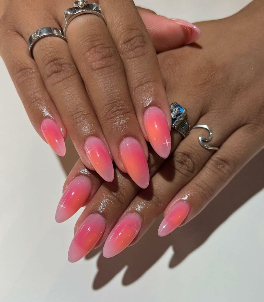 30 Latest Aura Nails Ideas To Try In 2024! 11 Peachy Keen For Summer And Fall