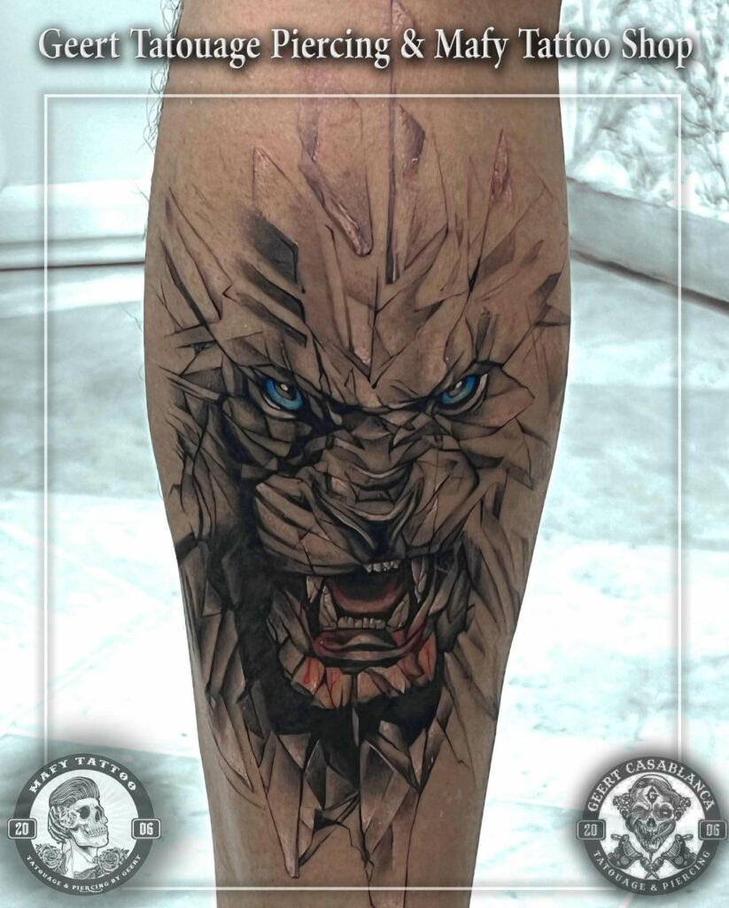 11+ Roaring Lion Tattoo Ideas That Will Blow Your Mind! 12 Geometric Lion Tattoo