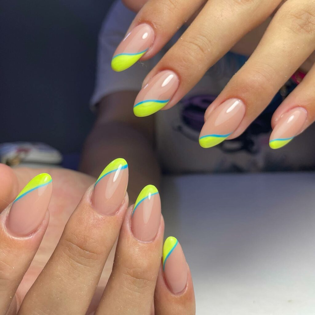 22 Latest Colorful French Tip Nail Ideas To Try In 2024! 36 Colorful Neon French Nail