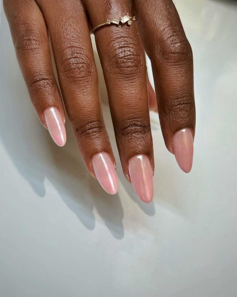 20 Latest Bubble Bath Nail Designs To Try In 2024! 20 Pearl Pink Bubble Gloss Nails