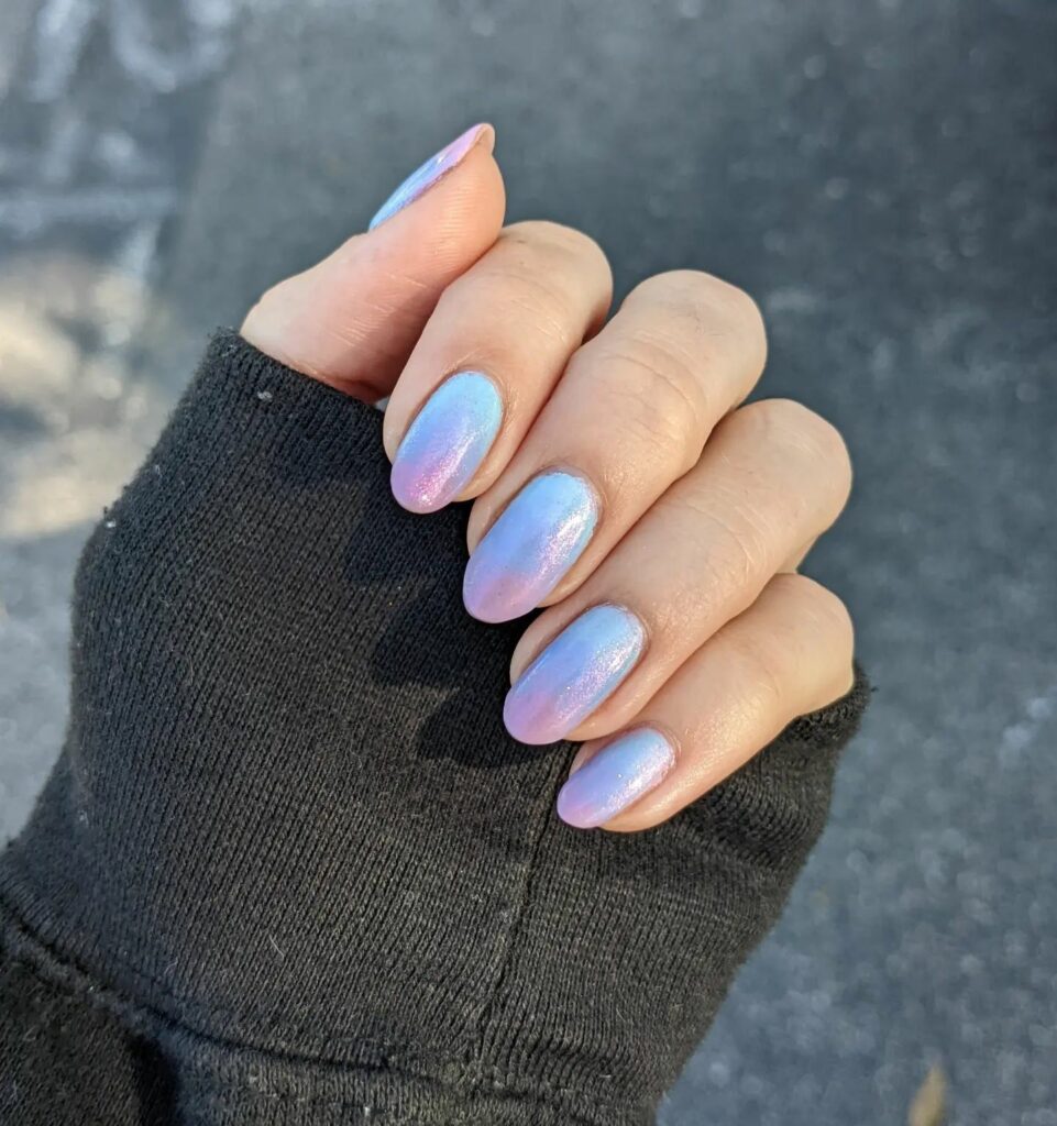 40 Latest Cotton Candy Nail Designs To Try In 2023! 12 Cotton Candy Dusk Gradient Nails