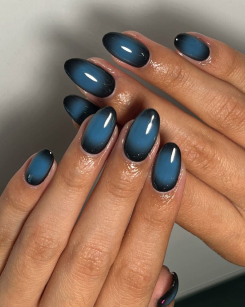 30 Latest Aura Nails Ideas To Try In 2024! 31 Aura Nails With Black French Tips