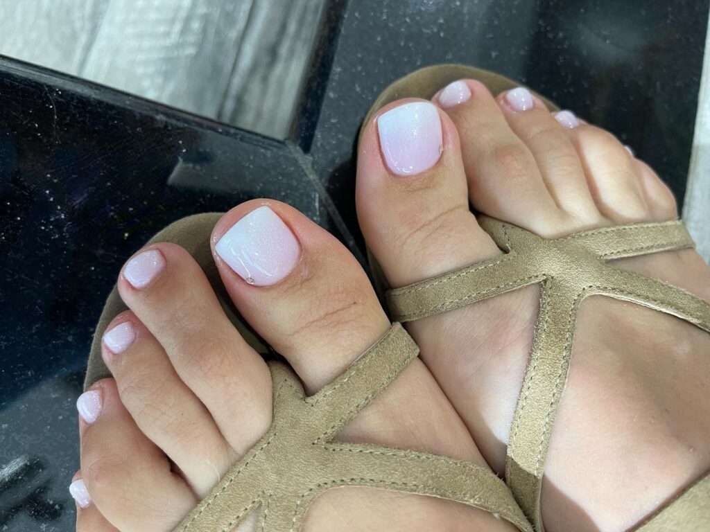 30 Ombre Pedicure Ideas to Experiment with in 2024 14 Nude Ombre