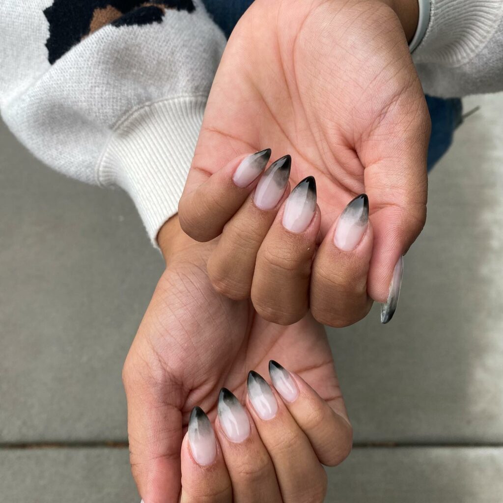 20 Latest Nude Ombre Nail Ideas To Try In 2024! 30 Nude And Black Ombre Nails