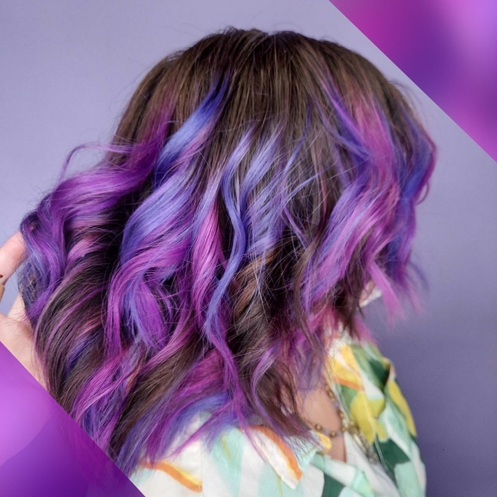 40 Purple Highlight Hair Ideas to Try in 2024 34 Tonal Tresses