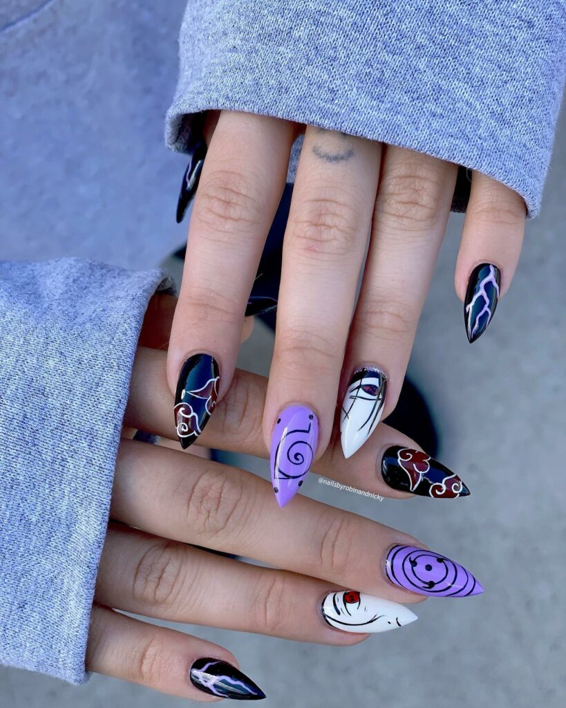 Embrace 40 Anime Nail Designs in 2024 17 For The Love Of Naruto