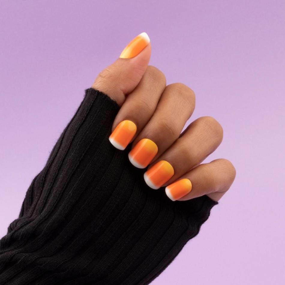 20 Latest Candy Corn Nail Design To Try In 2024! 30 Candy Corn On Huge Nails