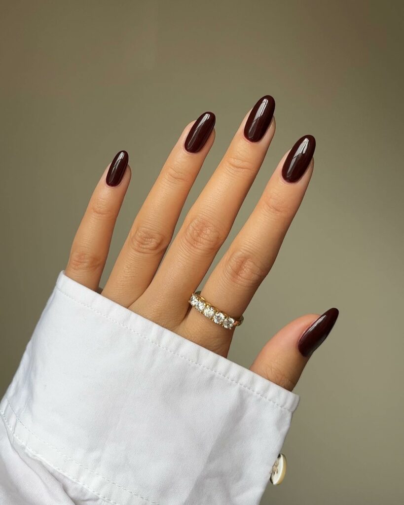 Celebrate with 40 Christmas Statement Nail Designs in 2024 27 Cabernet Christmas Statement Nails