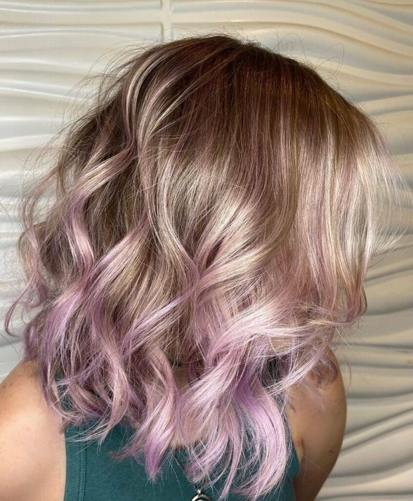 40 Purple Highlight Hair Ideas to Try in 2024 39 Lavender Layers