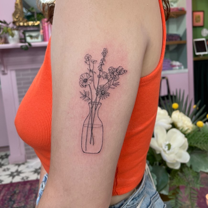 AMAZING GLADIOLUS TATTOO DESIGNS + MEANINGS TO INSPIRE YOU IN 2024! 17 Carnation and Gladiolus Tattoo