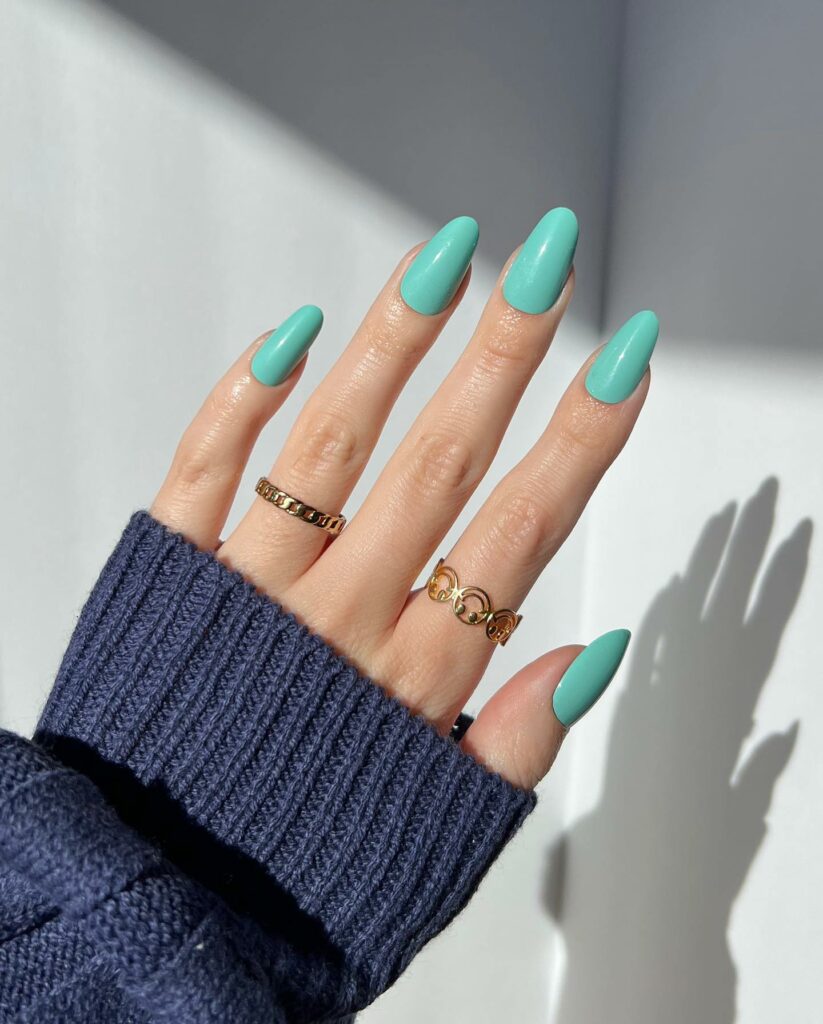 20 Latest Tiffany Blue Nail Ideas To Try In 2024! 12 Tiffany Blue Acrylic Nails