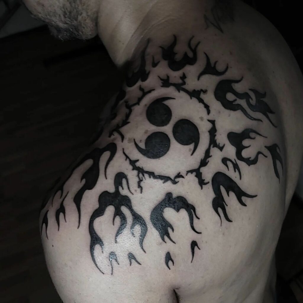 55 Spellbinding Sasuke Tattoo Designs in 2024 37 The Monochrome Elegance