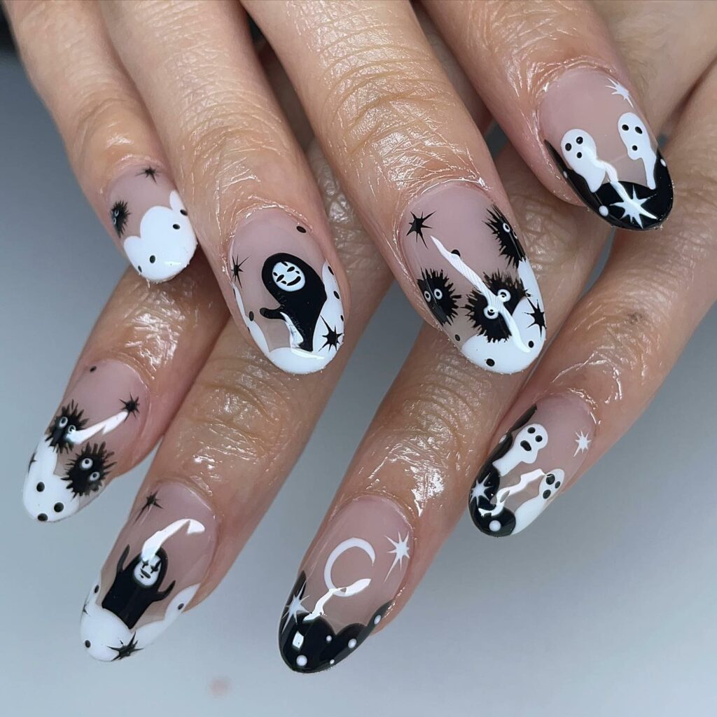Embrace 40 Anime Nail Designs in 2024 29 Spirited Away Charms