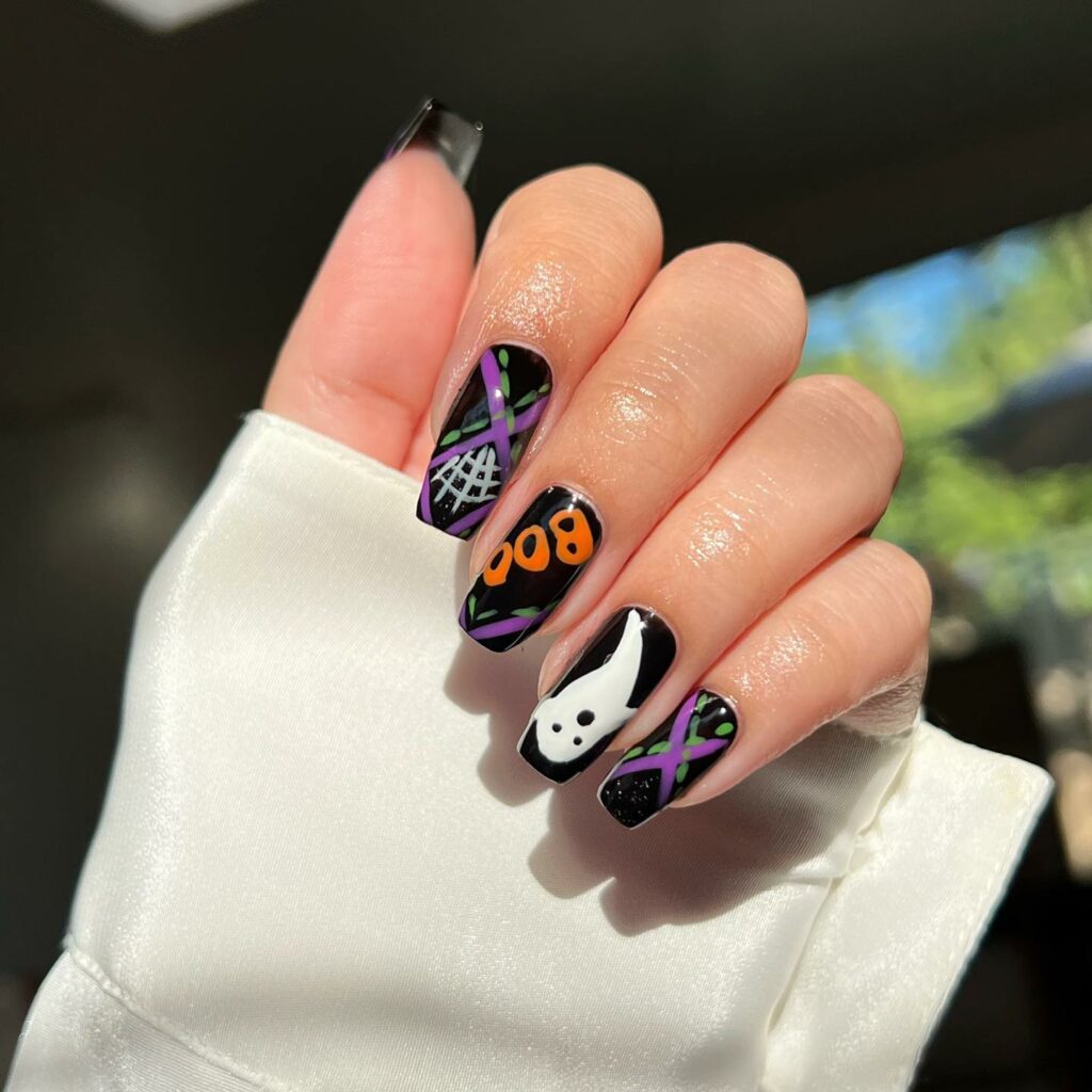Express Yourself with 30 Emo Nail Designs in 2024 29 Halloween-Inspired Emo Nails