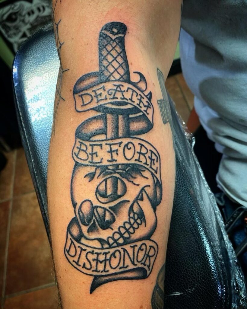 Death Before Dishonor Tattoo Designs You Need to See in 2024 11 Death Before Dishonor Tattoo