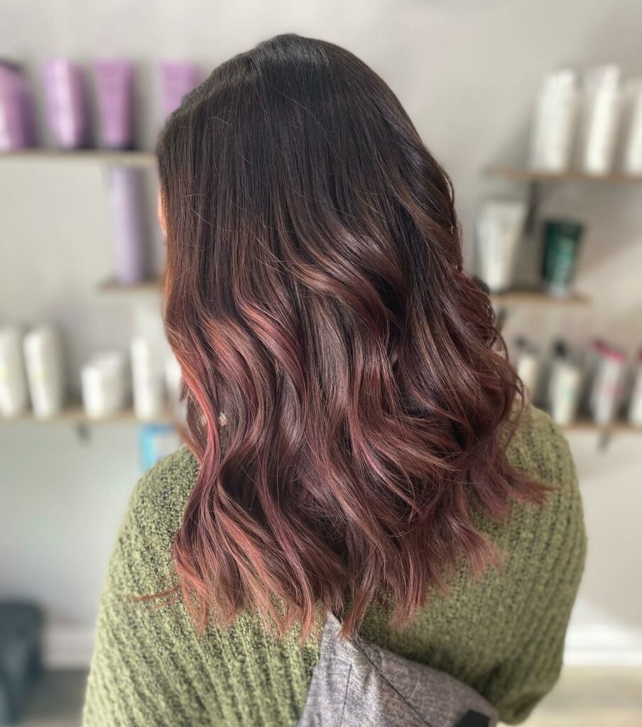 55 Bold Burgundy Dark Red Hair Ideas to Try in 2024 21 Subtle Burgundy Brown Balayage