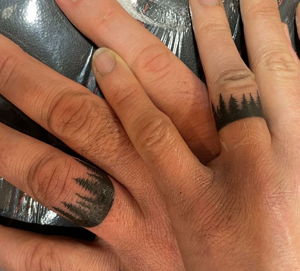 10 Best Wedding Ring Tattoo Ideas - Updated For 2024 17 Nature Themed Wedding Ring Tattoos
