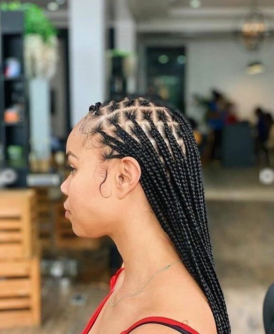 35 Micro Braids Ideas to Elevate Your Hairstyle in 2024 34 Straight Knotless Braids