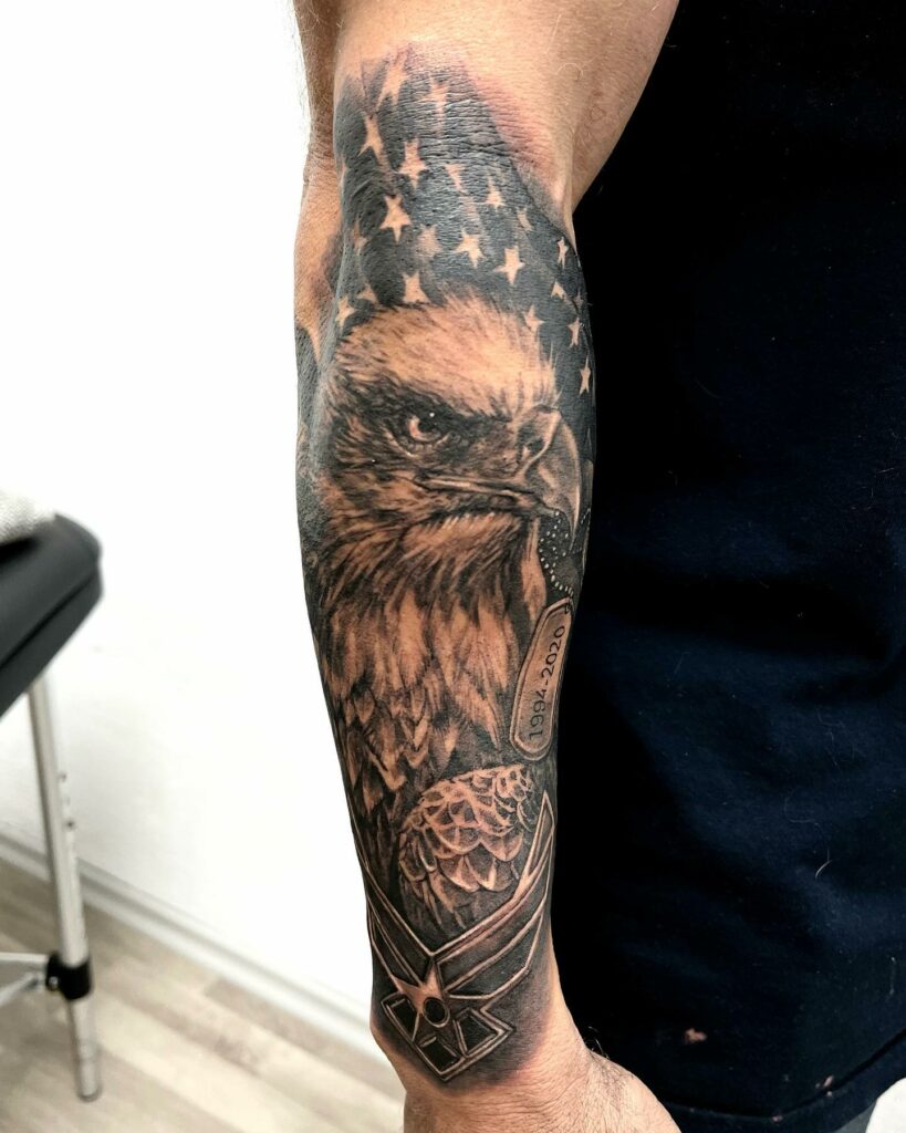 13+ Air Force Tattoo Ideas That Will Blow Your Mind! 11 Air Force Tattoo Ideas and Meanings