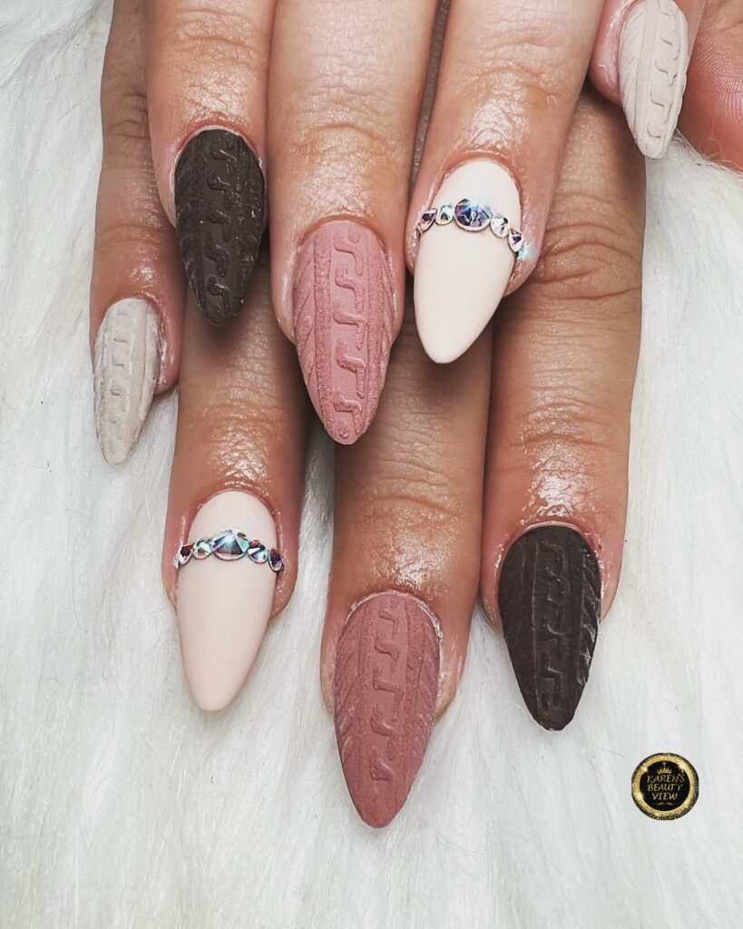 Stay Cozy with 25 Sweater Nail Ideas in 2024 25 Sweaters And Sparkles