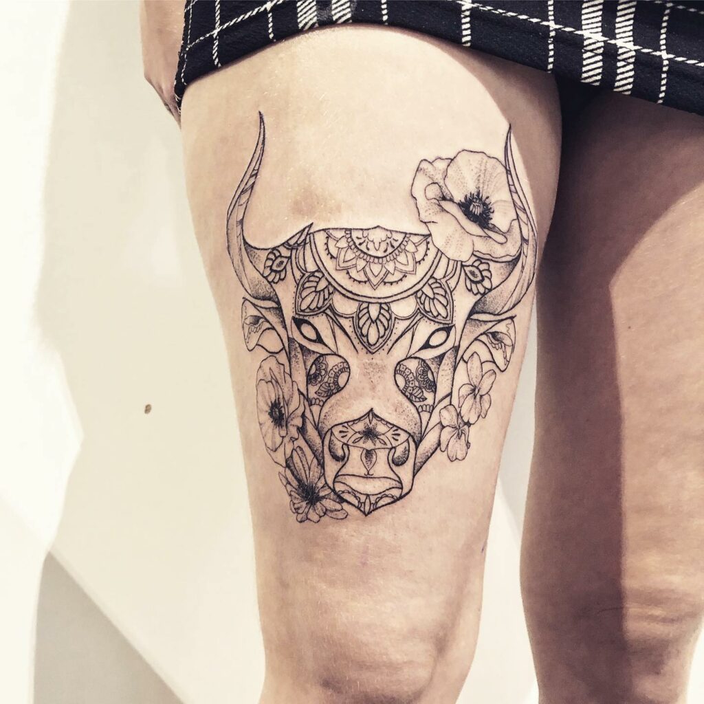 AMAZING PROTECTION TATTOO DESIGNS & MEANINGS IN 2024 15 Bulls Tattoo