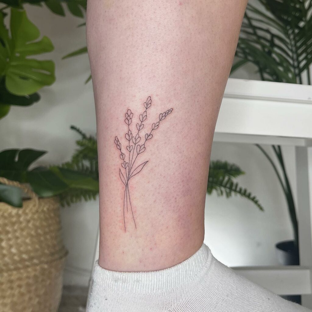 10 BEST LAVENDER TATTOOS WITH MEANINGS IN 2024 12 Lavender Garden Tattoo