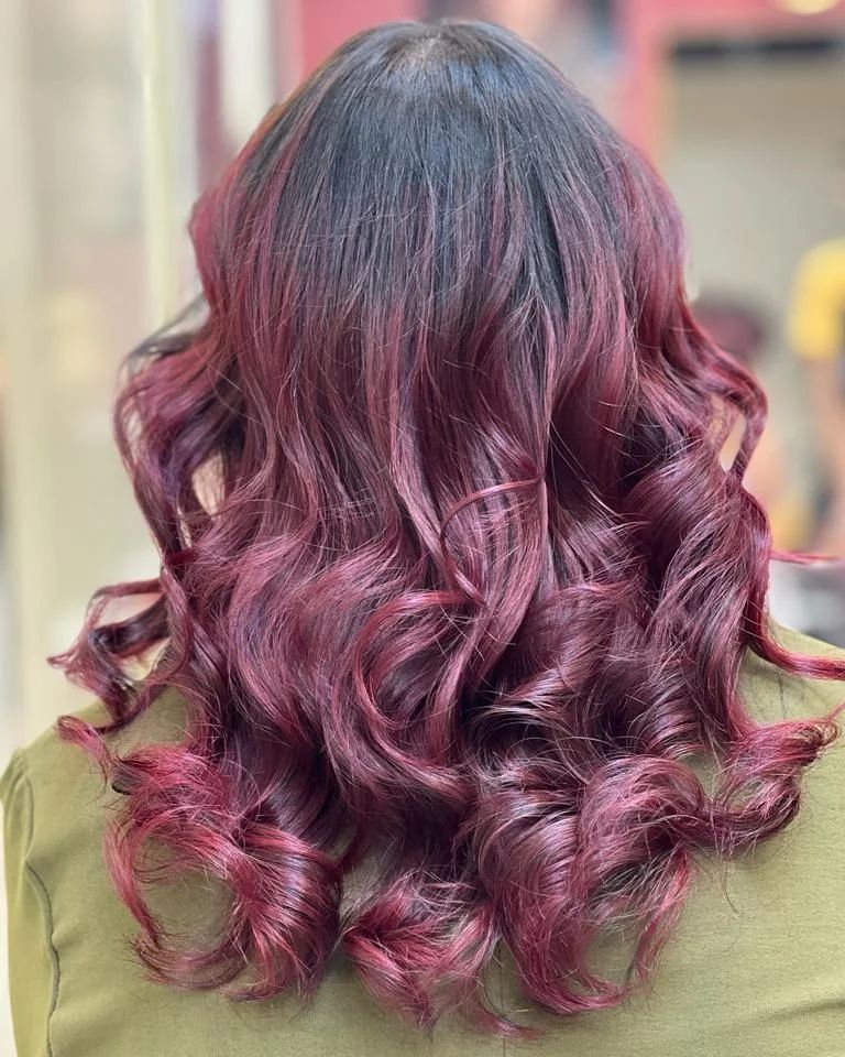 55 Bold Burgundy Dark Red Hair Ideas to Try in 2024 16 Purple Burgundy