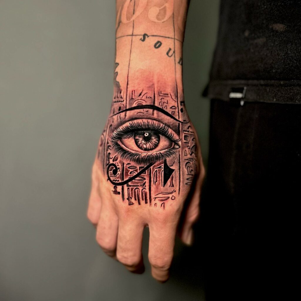10 BEST STRENGTH TATTOOS WE'VE SEEN IN 2024! 17 Horus Tattoo