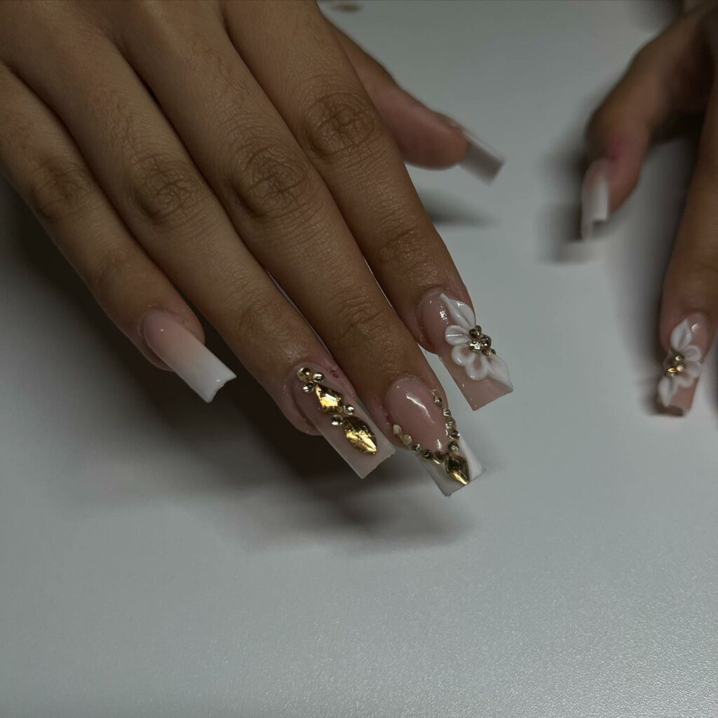50 Latest White Coffin Nail Designs To Try In 2024! 51 Bedazzled Beauty