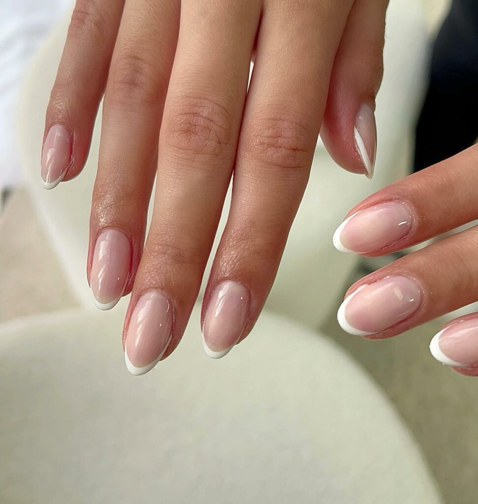 30 Latest Almond French Tip Nail Designs To Try In 2024! 28 Thin French Tips