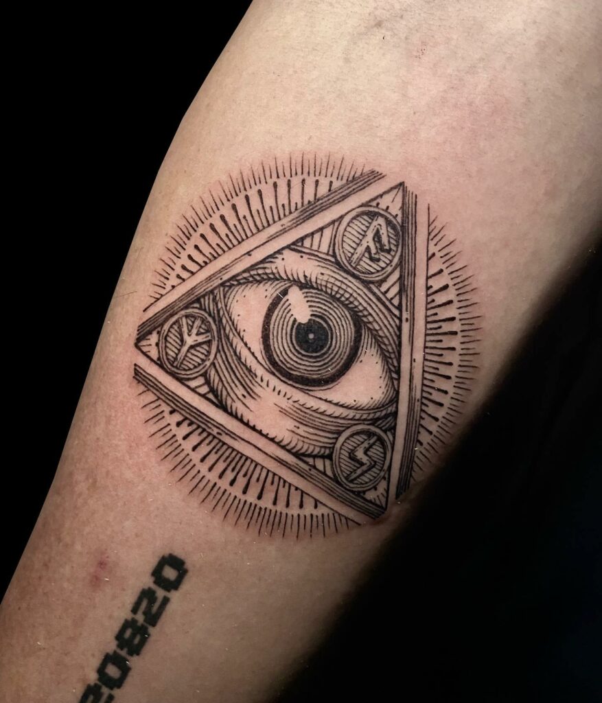 Amazing Pyramid Tattoo Designs + Their Meanings - Updated For 2024 13 All-Seeing Eye Tattoo