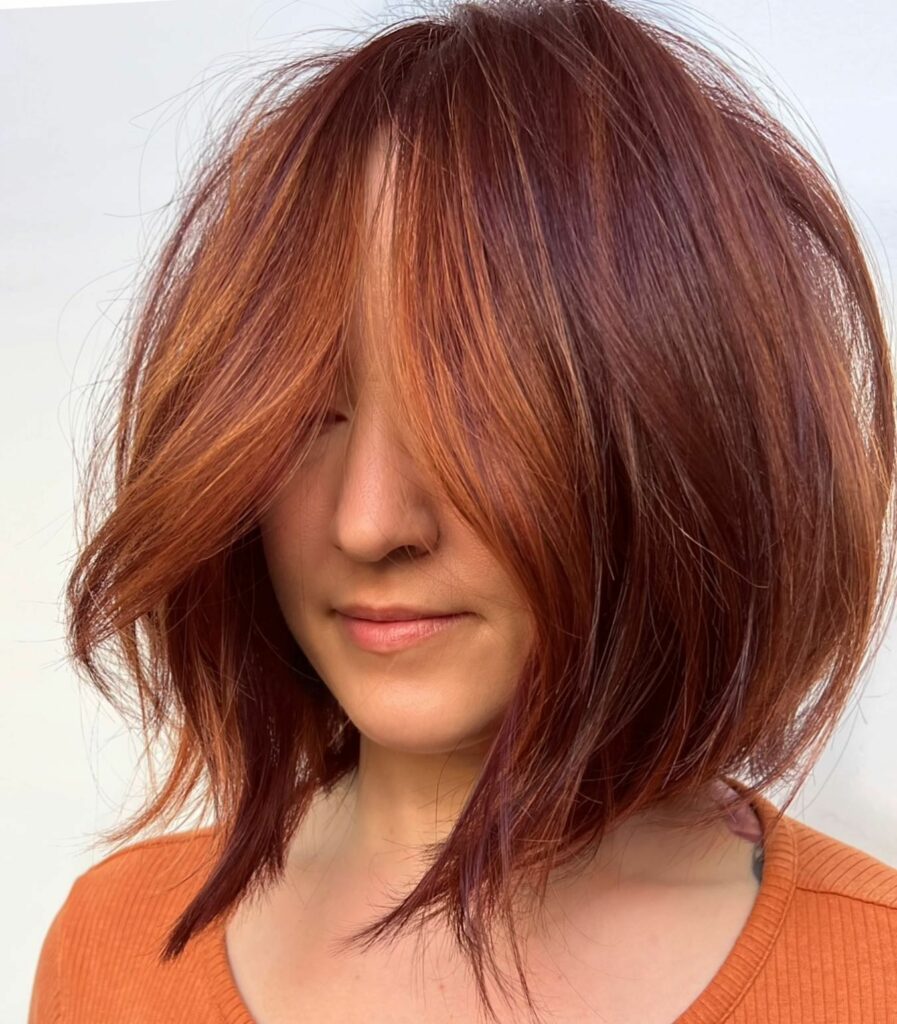 35 Dark Red Hair Ideas to Add Drama to Your Look in 2024 39 Dark Red Short Hair with Copper Highlights