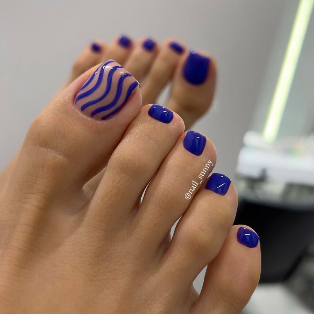 27 Latest Blue Pedicure Designs To Try In 2024! 17 Swirls and Twirls
