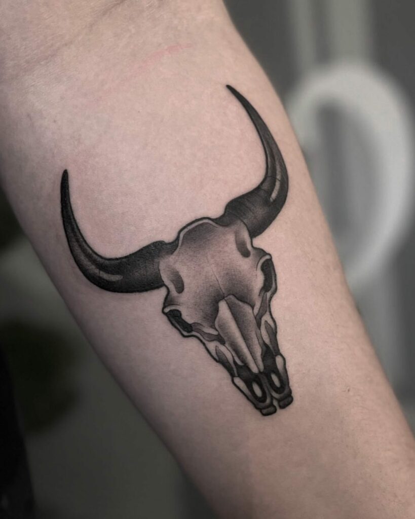 Amazing Bull Skull Tattoo Designs To Inspire You in 2024 11 Bull Skull Tattoo