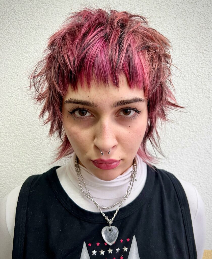 35 Modern Mullet Hairstyles to Experiment with in 2024 19 The Pastel Pixie Mullet