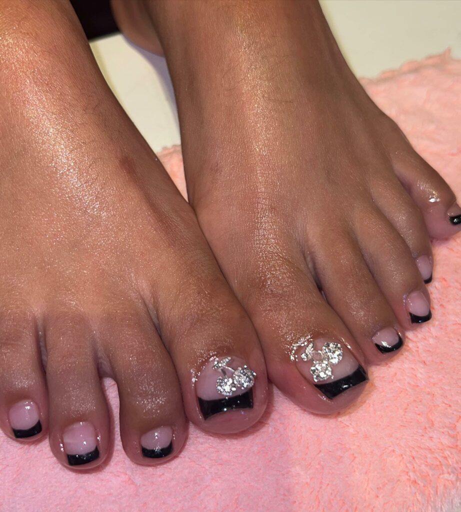 50 LATEST BLACK FRENCH PEDICURE IDEAS TO TRY IN 2024! 20 Dive into Design