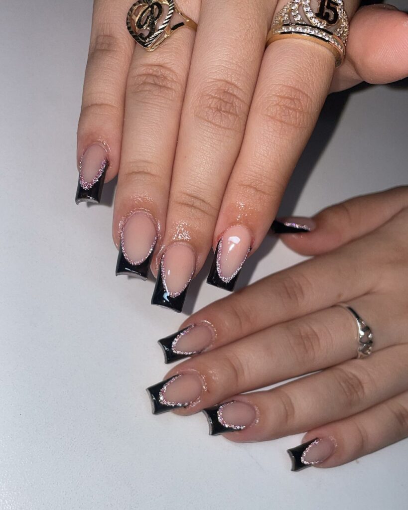 40 Latest Black Coffin Nail Designs To Try In 2024! 35 Understated Elegance