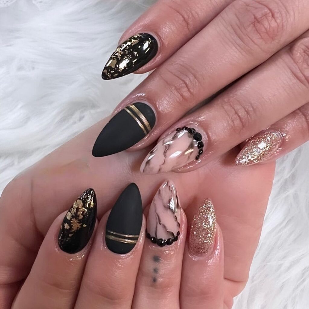 Indulge in 35 Black And Pink Nail Designs To Try in 2024 28 Opulent Nails