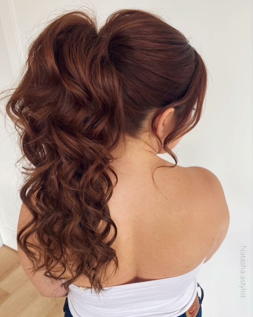 35 Ponytail Hairstyles Ideas for Effortless Elegance in 2024 14 Curly Side Ponytail