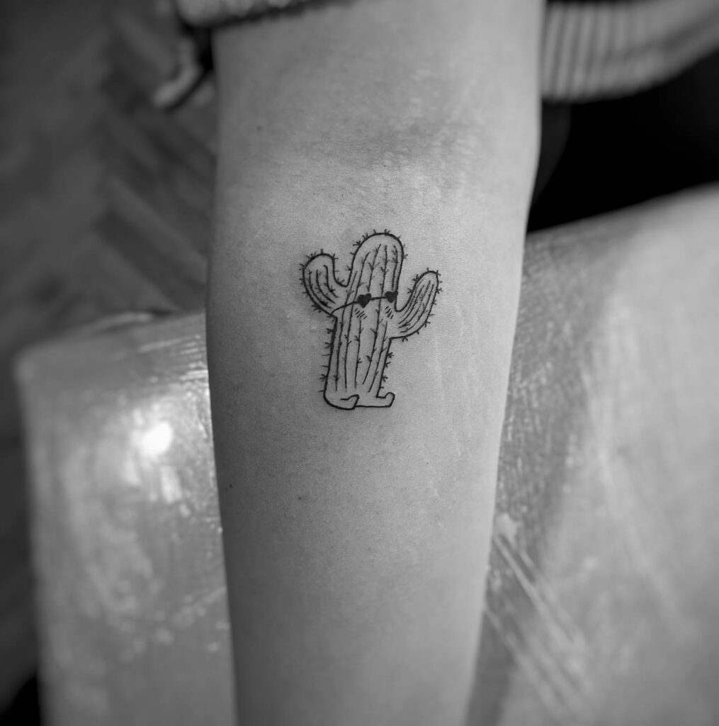 COOL CACTUS TATTOO DESIGNS + THEIR MEANINGS TO INSPIRE IN 2024 19 Minimalist Cactus Tattoos