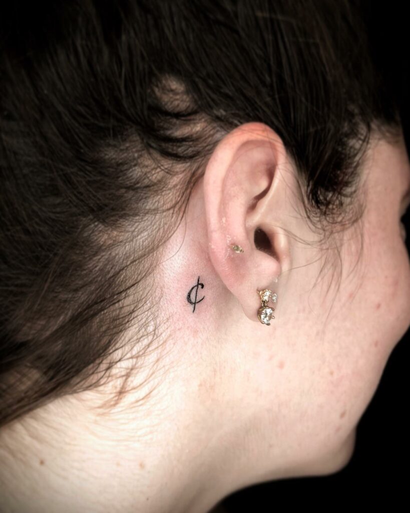 BEAUTIFUL BEHIND THE EAR TATTOOS FOR WOMEN - UPDATED FOR 2024 20 Small Tattoo